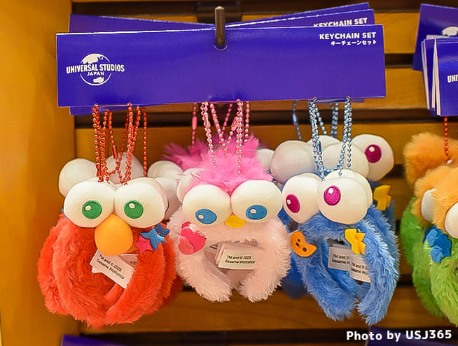 セサミストリート(エルモ・モッピー・クッキーモンスター) カチューシャキーチェーン