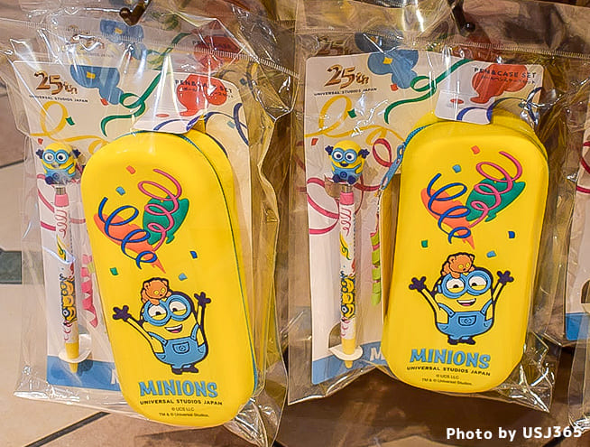 ミニオン チャーム付きボールペン＆ペンケースセット