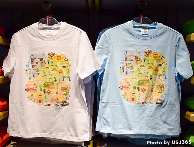 スーパー・ニンテンドー・ワールド Tシャツ(ホワイト・ブルー)